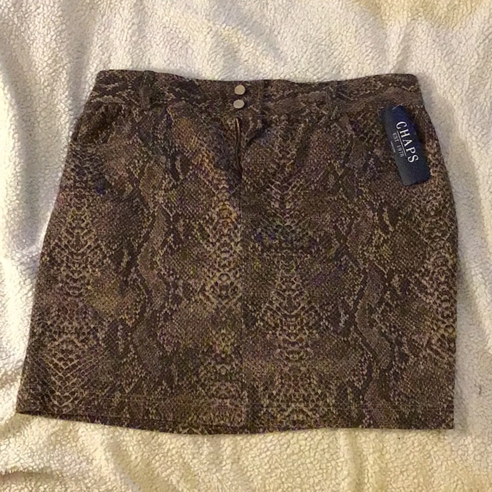 Chaps Midi skirt
